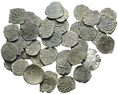 Messina. Regno di Sicilia. Interessante Lotto di 41 Monete Medievali. Metalli, Peso, Dimensioni V...
