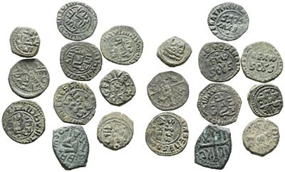 Messina. Regno di Sicilia. Interessante Lotto di 10 Monete Arabo Normanne. Metalli, Peso, Dimensi...