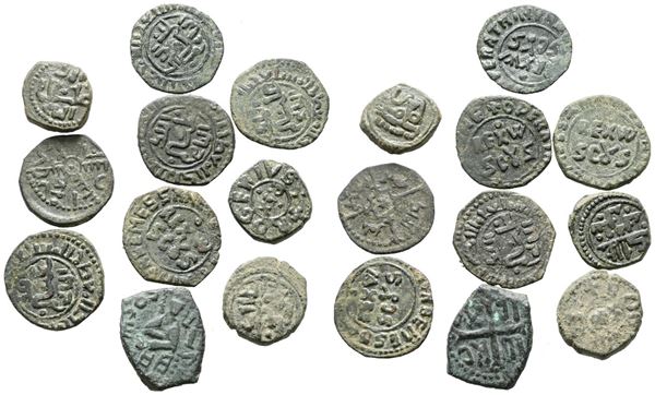 MESSINA. REGNO DI SICILIA. Interessante lotto di 10 monete Arabo Normanne. Metalli, peso, dimensioni varie