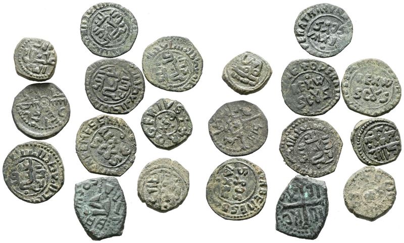 Messina. Regno di Sicilia. Interessante Lotto di 10 Monete Arabo Normanne. Metalli, Peso, Dimensi...