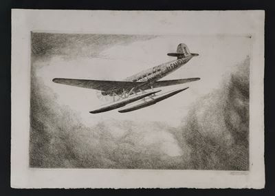Idrovolante in Volo: Ala Littoria i - Fano - 1938