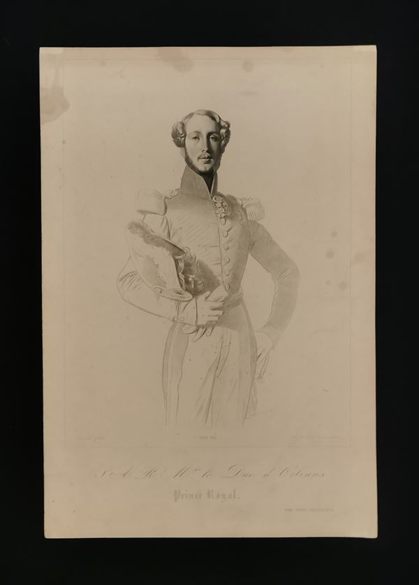 Luigi Calamatta - S. A. R. M.GR  Le Duc d' Orléans, Prince Royale