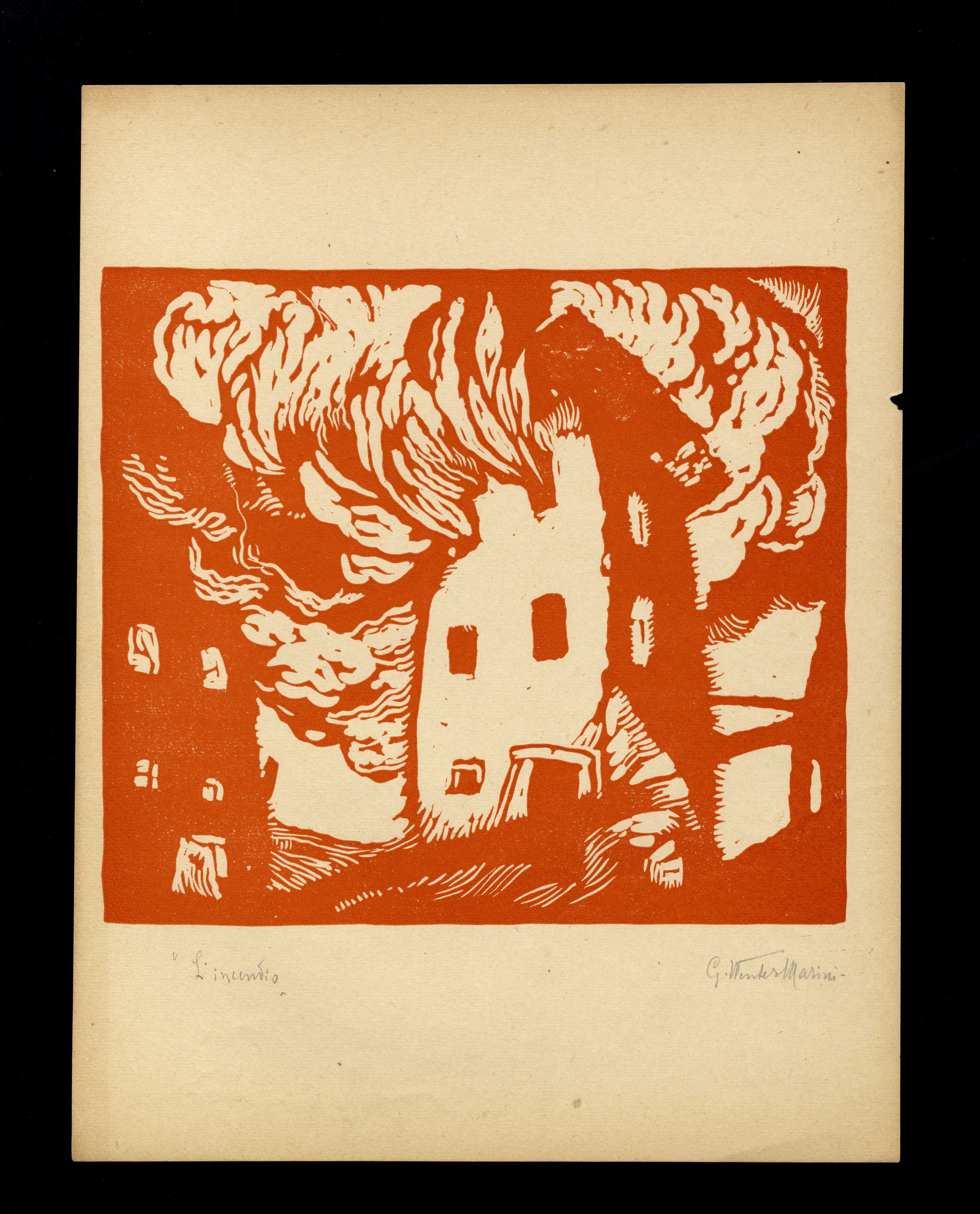 Giorgio Wenter Marini - Incendio |trento - Castel Valer (tassullo)