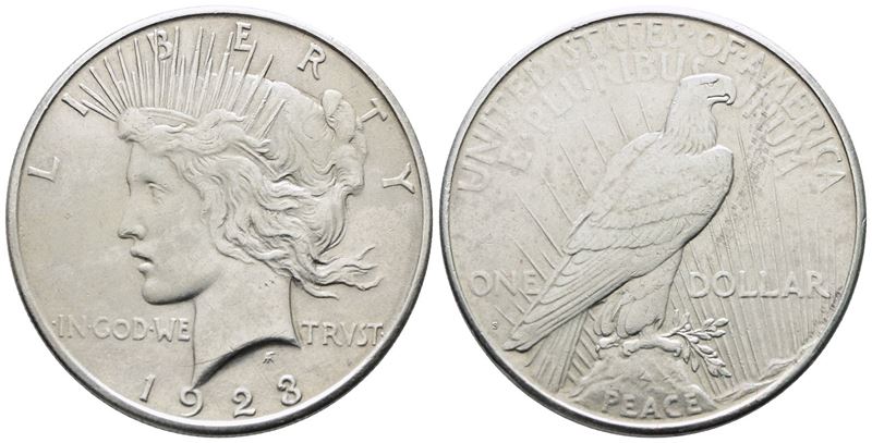 Usa. San Francisco. Dollaro 1923 "peace". Km 150; Ag; 26,73gr