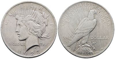Usa. Philadelphia. Dollaro 1923 "peace". Km 150; Ag; 26,73gr
