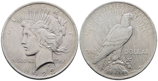 USA. PHILADELPHIA. Dollaro 1923 "peace". KM 150; Ag; 26,73gr