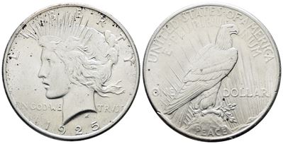 Usa. Philadelphia. Dollaro 1925 "peace". Km 150; Ag; 26,73gr