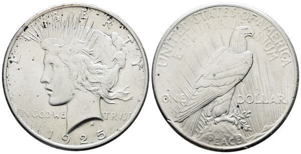 USA. PHILADELPHIA. Dollaro 1925 "peace". KM 150; Ag; 26,73gr