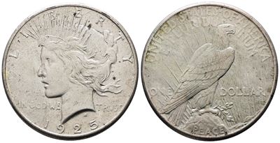 Usa. Philadelphia. Dollaro 1925 "peace". Km 150; Ag; 26,73gr