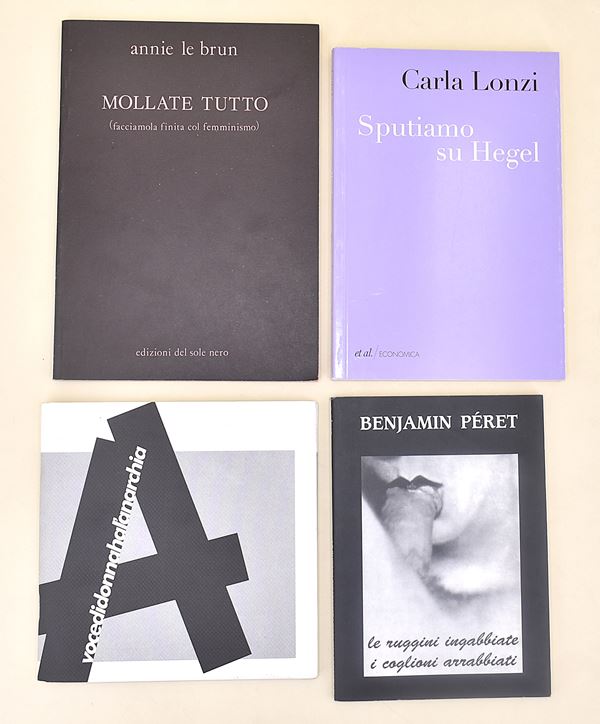 Femminismo, Annie Le Brun, Carla Lonzi, Benjamin Péret - 4 volumi