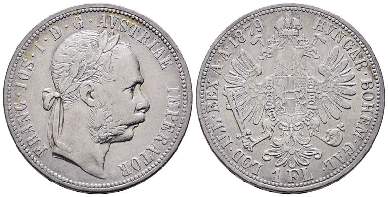 AUSTRIA. Francesco Giuseppe (1848-1916). Fiorino 1879 A (Vienna). KM 2222; Ag; 12,34gr