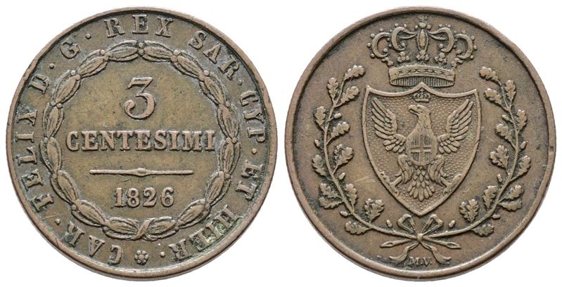 Re Eletto. Vittorio Emanuele II (1859-1860). 3 Centesimi 1859. Gig.21; Cu; 6gr.