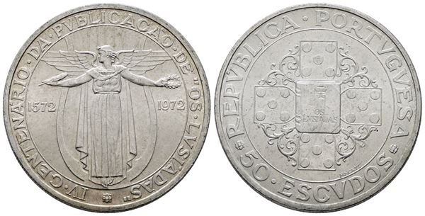 PORTOGALLO. 50 escudos 1969 "Lusiadi". KM 602; Ag; 18gr
