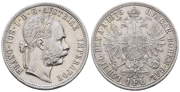 AUSTRIA. Francesco Giuseppe (1848-1916). Fiorino 1878 A (Vienna). KM 2222; Ag; 12,34gr
