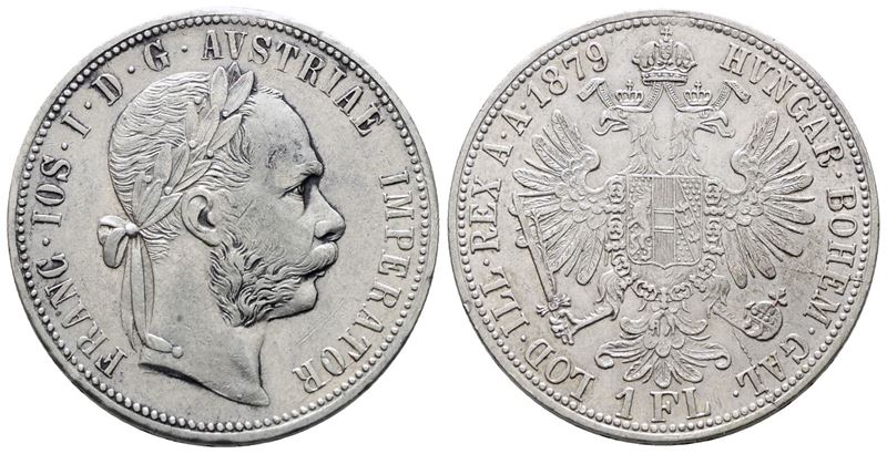 AUSTRIA. Francesco Giuseppe (1848-1916). Fiorino 1879 A (Vienna). KM 2222; Ag; 12,34gr