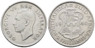 Giorgio VI, Moneta da 2 scellini del 1940