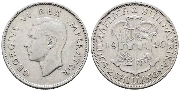 SUDAFRICA. Giorgio VI (1936-1952). 2 scellini 1940. KM 29; Ag; 11,31gr