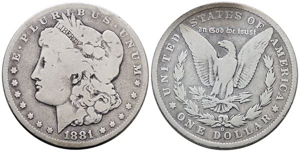USA. NEW ORLEANS. Dollaro "Morgan" 1881. KM 110; Ag; 26,73gr