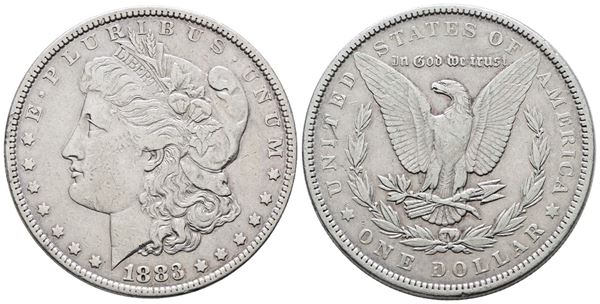 USA. PHILADELPHIA. Dollaro "Morgan" 1883. KM 110; Ag; 26,73gr