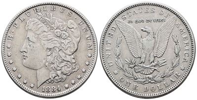 Usa. Philadelphia. Dollaro "morgan" 1884. Km 110; Ag; 26,73gr