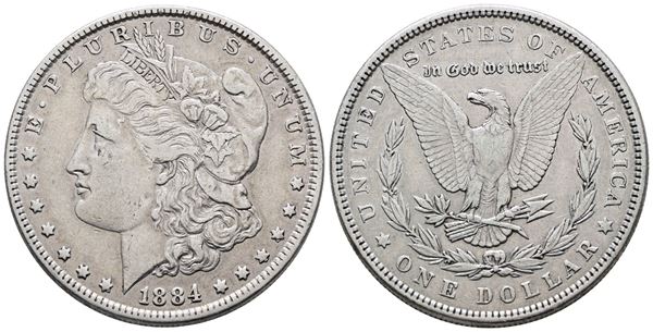 USA. PHILADELPHIA. Dollaro "Morgan" 1884. KM 110; Ag; 26,73gr