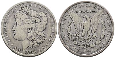 Usa. New Orleans. Dollaro "morgan" 1889. Km 110; Ag; 26,73gr