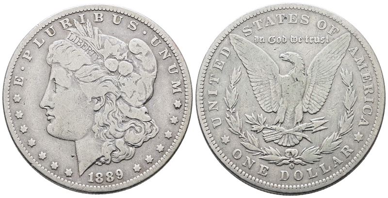 Usa. New Orleans. Dollaro "morgan" 1889. Km 110; Ag; 26,73gr