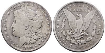 Usa. New Orleans. Dollaro "morgan" 1899. Km 110; Ag; 26,73gr