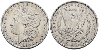 Usa. Philadelphia. Dollaro "morgan" 1896. Km 110; Ag; 26,73gr