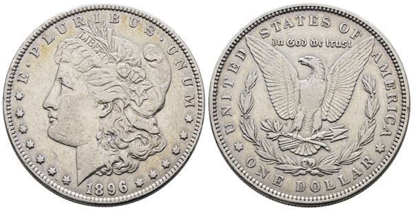 USA. PHILADELPHIA. Dollaro "Morgan" 1896. KM 110; Ag; 26,73gr