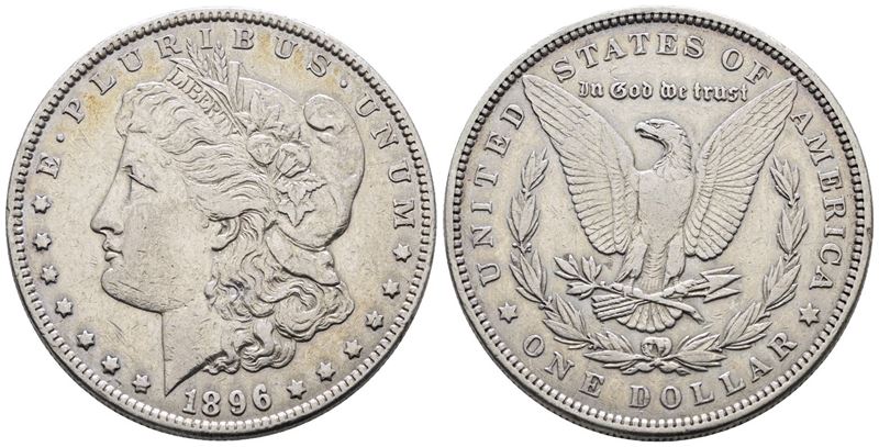 Usa. Philadelphia. Dollaro "morgan" 1896. Km 110; Ag; 26,73gr