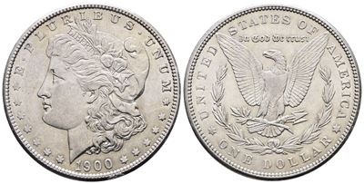 Usa. Philadelphia. Dollaro "morgan" 1900. Km 110; Ag; 26,73gr