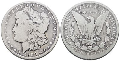 Usa. New Orleans. Dollaro "morgan" 1900. Km 110; Ag; 26,73gr
