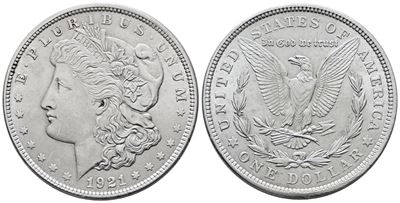Usa. Philadelphia. Dollaro "morgan" 1921. Km 110; Ag; 26,73gr