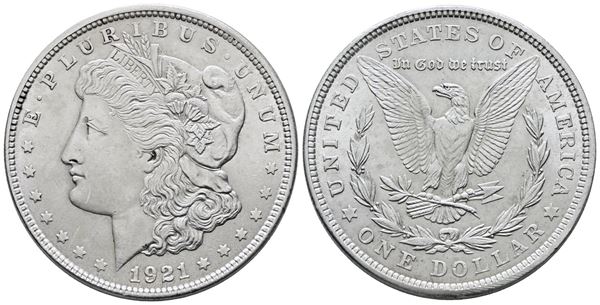 USA. PHILADELPHIA. Dollaro "Morgan" 1921. KM 110; Ag; 26,73gr