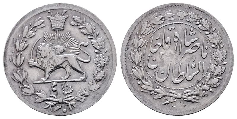 Iran. Ahmad Qaiar (1909-1925). 1 Shahi 1332-1342 (1914-1924). Km 1049; Ag; 0,69gr Qspl