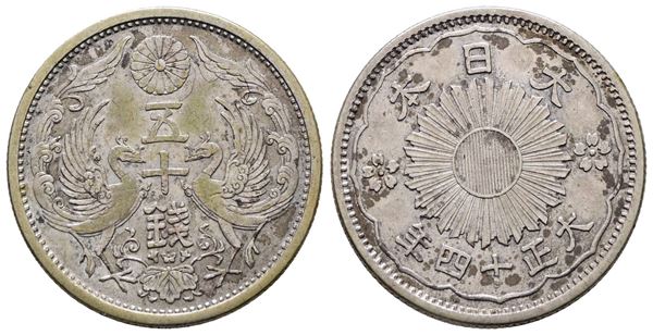 GIAPPONE. Showa (1926-1989). 50 sen 1929. Y 5025; Ag; 4,95gr