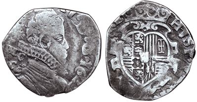 Napoli. Regno di Napoli. Filippo IV di Spagna (1621-1665). Tarì 20 Grana 1622 MC/C. Mir 245/3. Ma...