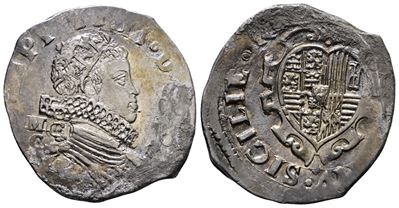Napoli. Regno di Napoli. Filippo IV di Spagna (1621-1665). Tarì 20 Grana 1622 MC/C. Mir 245/3. Ma...