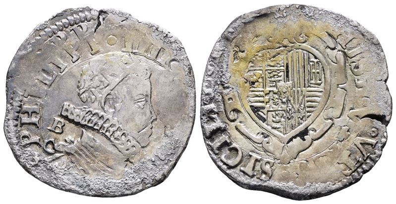 Napoli. Regno di Napoli. Filippo IV di Spagna (1621-1665). Tarì 20 Grana 1623 b/C. Mir 245/7. Mag...