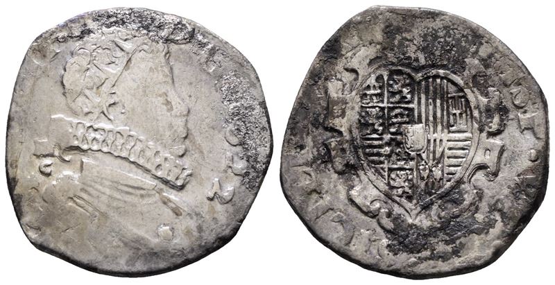Napoli. Regno di Napoli. Filippo IV di Spagna (1621-1665). Tarì 20 Grana 1622 MC/C. Mir 245/3. Ma...