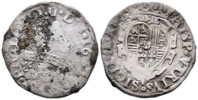 Napoli. Regno di Napoli. Filippo IV di Spagna (1621-1665). Tarì 20 Grana 1622 MC/C, Punto Come Si...