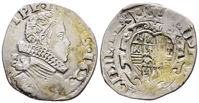 Napoli. Regno di Napoli. Filippo IV di Spagna (1621-1665). Tarì 20 Grana 1622 MC/C. Mir 245/3. Ma...