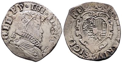 Napoli. Regno di Napoli. Filippo IV di Spagna (1621-1665). Tarì 20 Grana 1623 b/C. Mir 245/7. Mag...