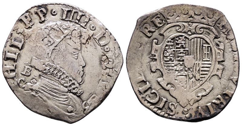 Napoli. Regno di Napoli. Filippo IV di Spagna (1621-1665). Tarì 20 Grana 1623 b/C. Mir 245/7. Mag...