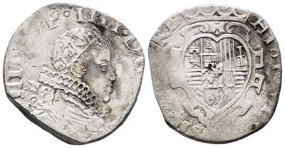 Napoli. Regno di Napoli. Filippo IV di Spagna (1621-1665). Tarì 20 Grana 1622 MC/C. Mir 245/3. Ma...