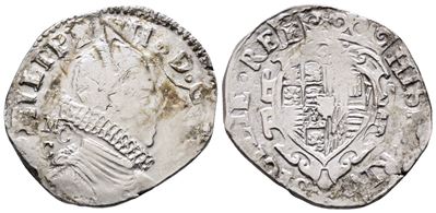 Napoli. Regno di Napoli. Filippo IV di Spagna (1621-1665). Tarì 20 Grana 1622 MC/C. Mir 245/3. Ma...