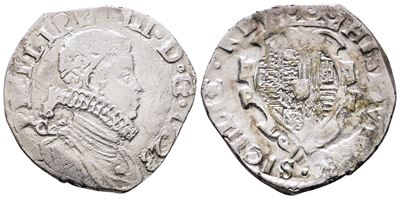Napoli. Regno di Napoli. Filippo IV di Spagna (1621-1665). Tarì 20 Grana 1623 b/C. Mir 245/7. Mag...