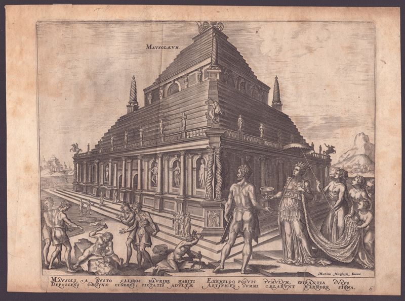 Mausoleo di Alicarnasso, da Maarten van Heemskerck
