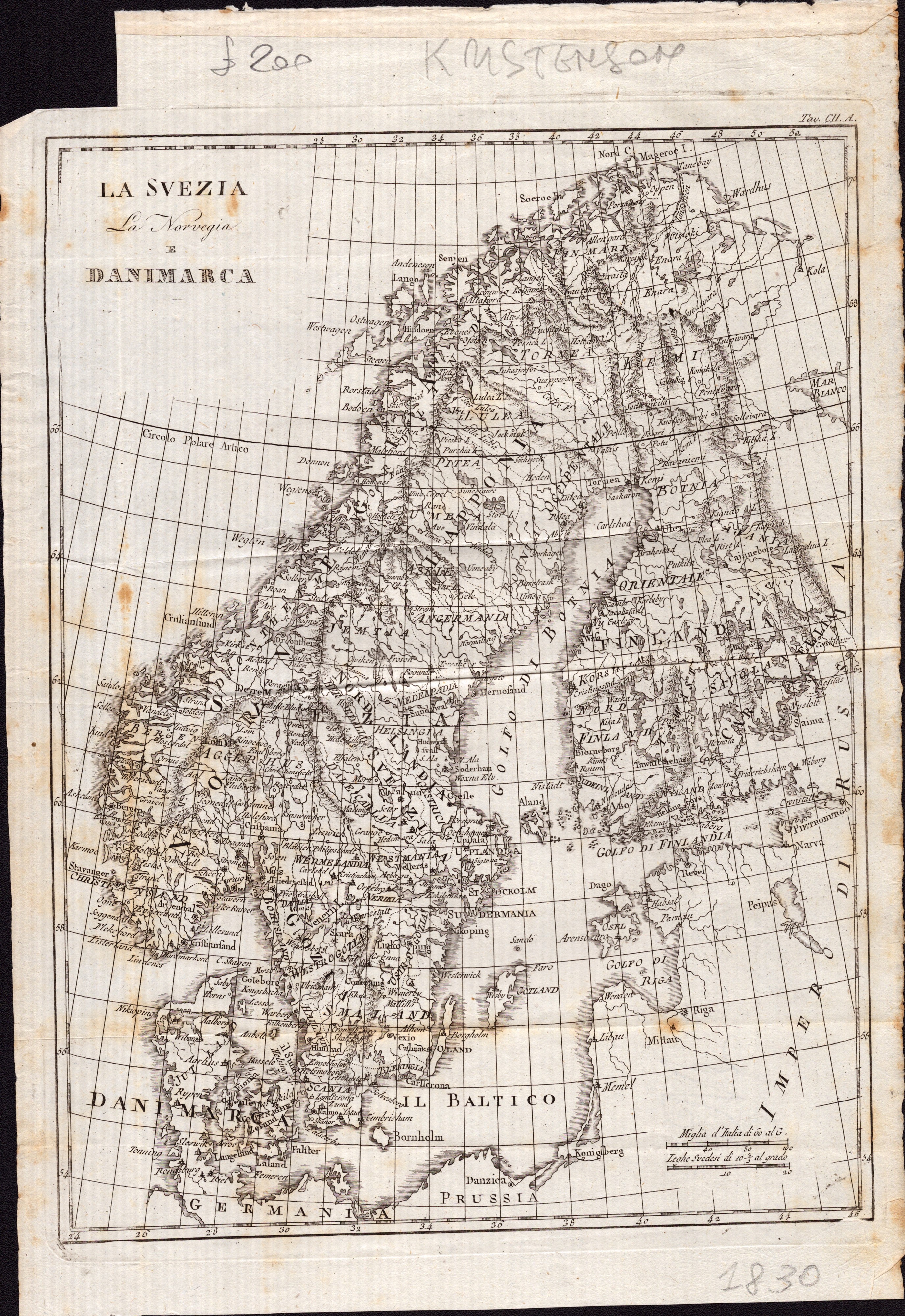 Paesi baltici, lotto di quattro mappe